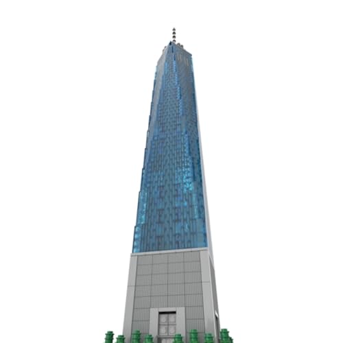 World Trade Center - Blocks Set,3153 PCS 1:800 Landmark Model for Adults - color: Blue World Trade Center