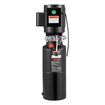 Vevor 110V 10 Quart Hydraulic Power Unit Automotive Hydraulic Pump Dump Trailer Vehicle Mounted Lifter Auto Shop Repair Car Lift Power Unit for Two and Four Post Lift Auto Hoist - size: 10 Quart, style: Single Acting
