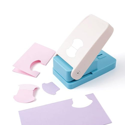 Tab Punch, Tab Puncher for Paper Crafts, DIY Index Tabs Puncher Loose Leaf Separator Label Punches for Planner Inserts, Bible Tabs, Journaling DIY Scrapbooking Notebook Handmade Craft Project - color: 1.5" Round Tab Punch