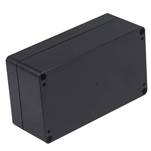 Junction Box IP65 Waterproof ABS Plastic Electrical Project Case Power Junction Boxes, Project Box with 4 PCS M16 Cable Glands 6.22x3.54x2.36 inch (158 x 90 x60 mm) - color: Black, size: 6.22"x3.54"x2.36"