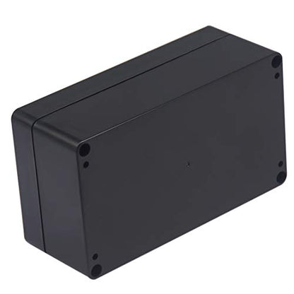 Junction Box IP65 Waterproof ABS Plastic Electrical Project Case Power Junction Boxes, Project Box with 4 PCS M16 Cable Glands 6.22x3.54x2.36 inch (158 x 90 x60 mm) - color: Black, size: 6.22"x3.54"x2.36"
