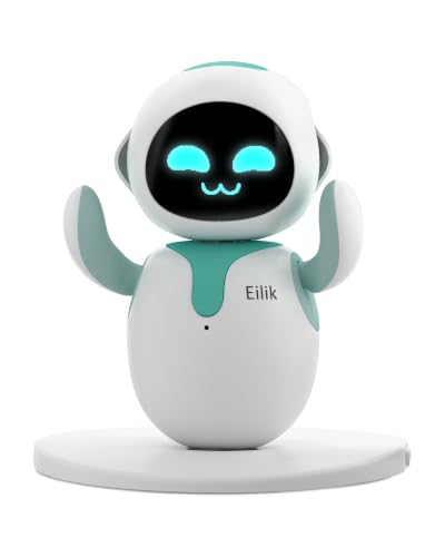 ENERGIZE LAB Eilik –Your Desktop Companion Full of Personality with Expressive Animations & Reactions, Touch-Responsive Play, Mini Games, Robot for Adults & Kids