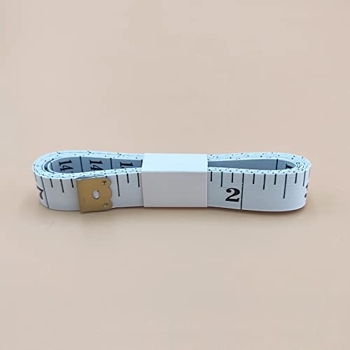 4 Pack Soft Tape Measure Double Scale 60-inch/150cm, Fabric Craft Tape Measure & Medical Body Measurement, Sewing Flexible Vinyl Ruler & Measuring Tape for Body Weight Loss (White)