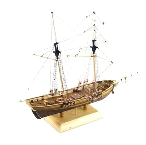 Avtytsda 1/70 Scale DIY Hobby Wooden Ship Science Equipmen Assembly Model Boat Kits Sailing Boat Kit Ship Craft Laser-Cut Model Kits to Build - size: 1/70