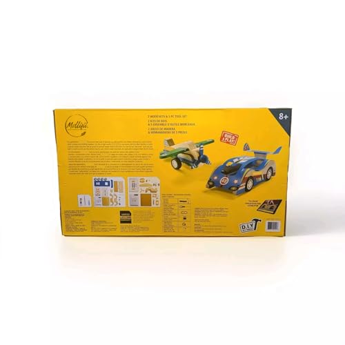 MOLLIFII 2 Wood Project Kits & 5-Piece Tool Set 8 Yrs, Mfr: U021K02T05SY-A