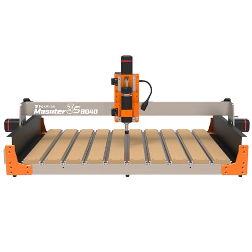 FoxAlien 3S 8040 X-axis Extension Kit with T-slot Hybrid Spoilboard Work Table for Masuter 3S CNC Router Machine, for Large Engraving Carving Projects (Extend X-axis to 32 inches)