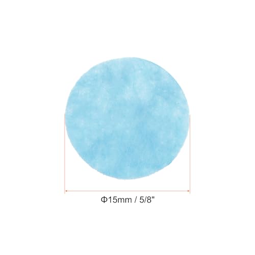 HARFINGTON 200pcs Round Felt Circles, 15mm 5/8" Pre Cut Felt Craft Pads Non-Woven Mini Felt Fabric Circles for DIY Sewing Handcraft Cut Projects Craft Finishing, Blue - color: Blue, size: 15mm