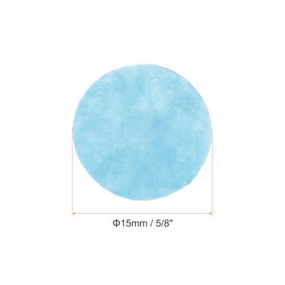 HARFINGTON 200pcs Round Felt Circles, 15mm 5/8" Pre Cut Felt Craft Pads Non-Woven Mini Felt Fabric Circles for DIY Sewing Handcraft Cut Projects Craft Finishing, Blue - color: Blue, size: 15mm