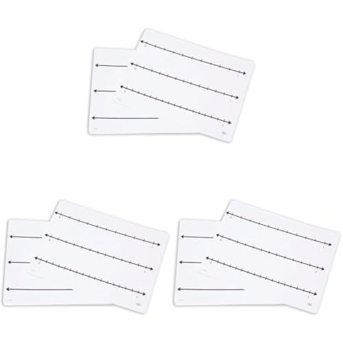 Didax Write-On/Wipe-Off Fraction Number Line Mats - Interactive Dry Erase Teaching Tool for Exploring Fraction Concepts, Set of 10 (Pack of 3) - size: Standard (Pack of 3)