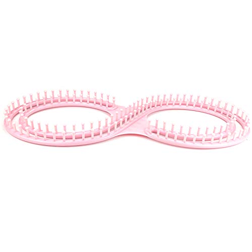 WAYION 55" Afphgan Serenity Loom Knitting Board Weave Loom Kit with Step by Step Instructions Great for The Experienced Loom Knitter(Blue/Pink) (Pink) - color: Pink