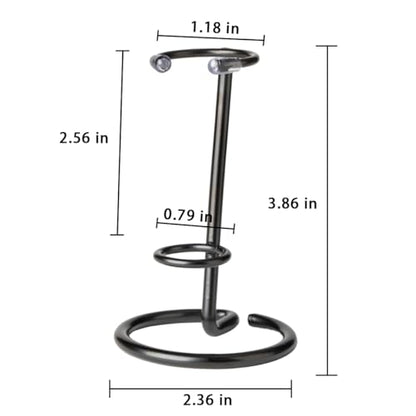 4 Pcs Crystal Wand Stand, 2.36" L X 2.36" W X 2.6" H In Mineral Display Stand, Small Iron Crystal Stands for Display (Black, small) - color: Black, size: small