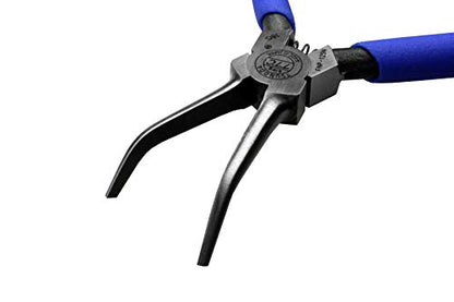 Tsunoda FNP-125N, Bent Needle Nose Pliers, 5-Inch - size: 125mm, style: No tip grooves