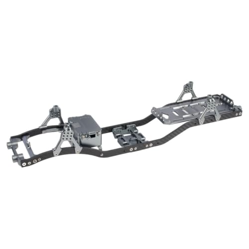 1/10 RC Crawler Metal Chassis Kit for Axial SCX10 II Rock Off Road Truck - color: Gray