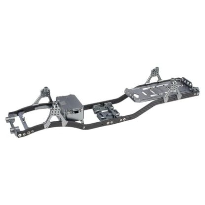 1/10 RC Crawler Metal Chassis Kit for Axial SCX10 II Rock Off Road Truck - color: Gray