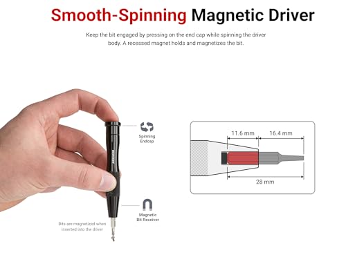 TEKTON 4 mm Magnetic Bit Driver | DBA20000 - style: 4 mm Magnetic Bit Driver