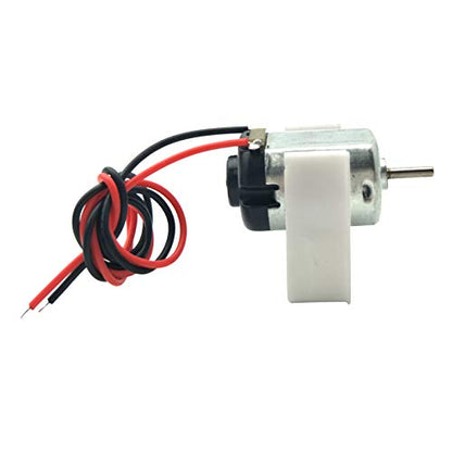 EUDAX 15 Pcs Rectangular DC Motor Mini Electric Motor 1.5-3V 24000RPM with 9.8" Lead Wires with Motor Mounting Bracket Holder for DIY Toys