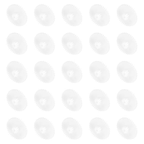 MECCANIXITY 30 Pcs Plastic Gears 40 Teeth Plastic Motor Gear Model 40102B Reduction Gear for RC Car Model DIY Robot (White, Module 0.5) - style: 40 Teeth