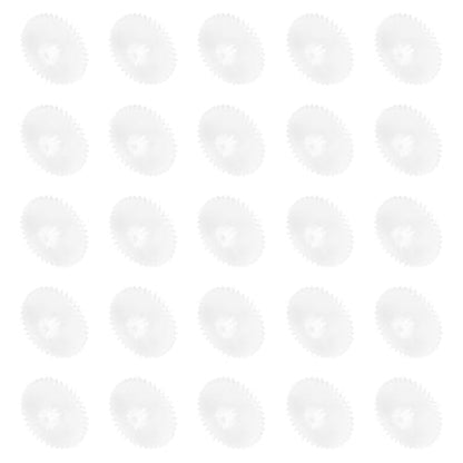 MECCANIXITY 30 Pcs Plastic Gears 40 Teeth Plastic Motor Gear Model 40102B Reduction Gear for RC Car Model DIY Robot (White, Module 0.5) - style: 40 Teeth