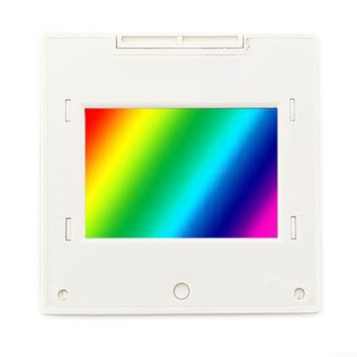 Plastic Transmission Diffraction Grating 50X50mm Frame, 80/300/600/1000/1200/1600 Lines For Light For Spectrum Analysis And Science Demonstrations(600lines/mm) - size: 600lines/mm
