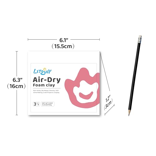 Green Air Dry Foam Clay 1.1lbs/500g, Soft & Easy to Mold - color: Green