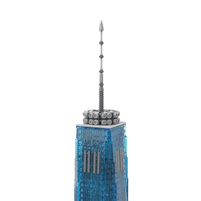 1 World Trade Center Building Blocks Set for Adults, 3153PCS MOC-159549 1/800 World Famous Landmark Street Scene Building Bricks Set, DIY New York Architecture Model Gift - style: 1 World Trade Center