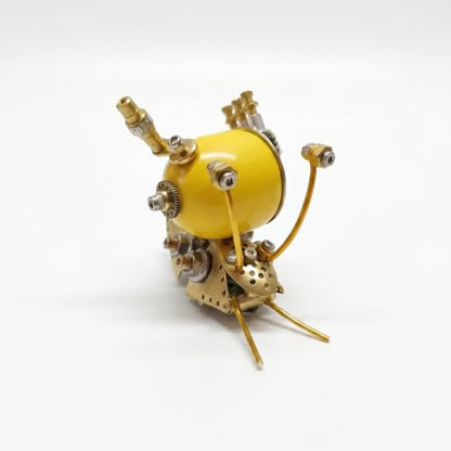 Steampunk Snail Metal Model Kit – 160+ Pcs DIY 3D Mechanical Insect Puzzle Screw Only Assembly Home Office Decor Gift for Father Husband Collectors (Snail-Y) - style: Snail-Y