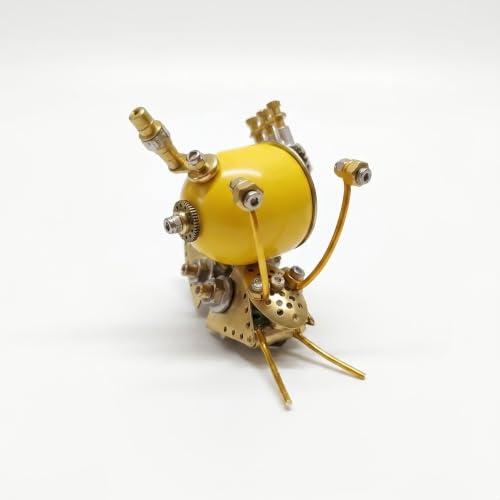 Steampunk Snail Metal Model Kit – 160+ Pcs DIY 3D Mechanical Insect Puzzle Screw Only Assembly Home Office Decor Gift for Father Husband Collectors (Snail-Y) - style: Snail-Y