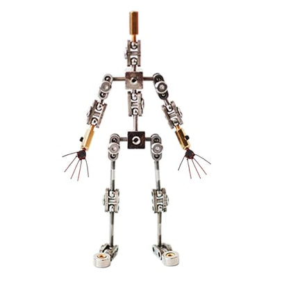 DIY Stop Motion Armature Kits, Metal Puppet Figure Skeletons Metal for Character Design Creation/Ready Studio Armature Kits for Stop Motion Animation,18CM - size: 18CM