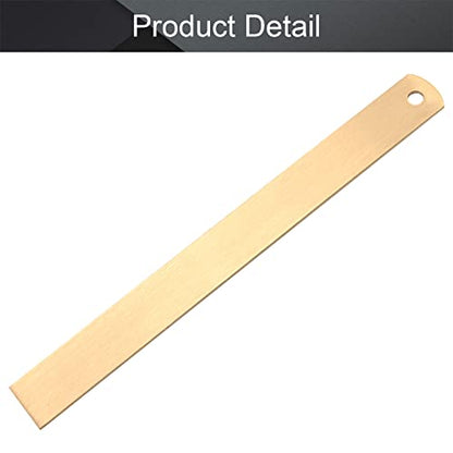 Utoolmart Brass Straight Ruler, 15cm / 5.9-inch Double-Sided Scale Ruler, Measuring Tool for Engineering Office Architect and Drawing 1 Pcs - size: 15cm red copper
