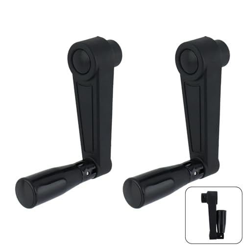 2 Set 4.09 Inch Nylon Crank Handle for Industrial Machine Tools - style: HD-10mm/2 Set