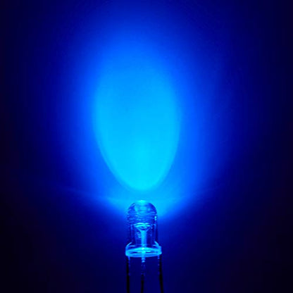CHANZON 100 pcs 5mm Red & Blue LED Diode Lights Common Cathode - color: F) Red & Blue (Cc) (100pcs)