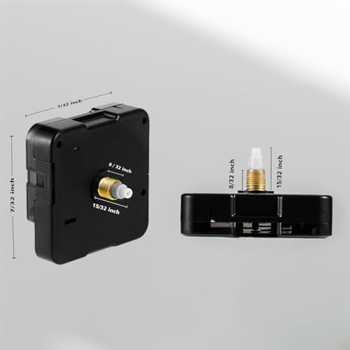 Roymnie Clock Mechanism Replacement Battery Operated Silent Short Shaft Kit - size: 12 mm