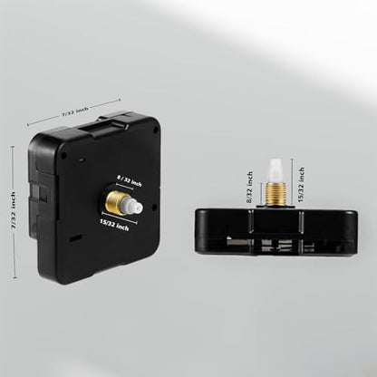 Roymnie Clock Mechanism Replacement Battery Operated Silent Short Shaft Kit - size: 12 mm