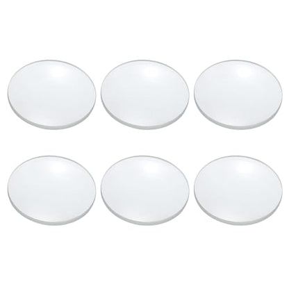 PATIKIL Concave Lens, 65mm Focal Length 30mm (1.2") Diameter Round Glass Magnifying Telescope Lens Trial Set Ground Edge for Lab Physics Class Optics Scientific Experiments, White, 6Pcs - size: 1.2inch