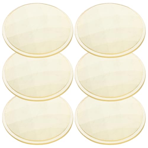 VOSAREA 6pcs Kaleidoscope Lens Kit Multifaceted Prism Lens Parts for Toy Making DIY Crafts Replacement and Upgrade for Homemade Kaleidoscope Projects 1.69 X 1.69 X 0.39 in