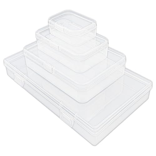 96 Pack Rectangular Clear Plastic Storage Containers - size: Mixed Sizes