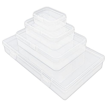 96 Pack Rectangular Clear Plastic Storage Containers - size: Mixed Sizes