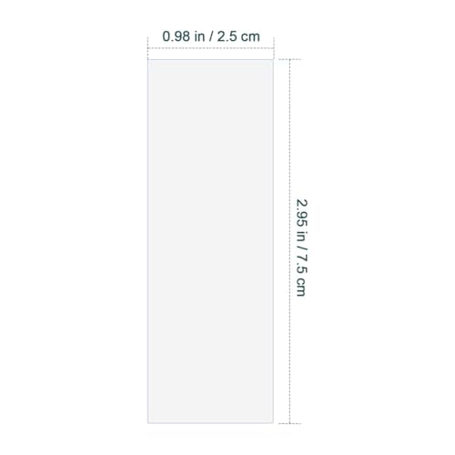 Mobestech Clear Optical Microscope Slides Plastic Blank Slides for Lab Samples Pre-Cleaned Disposable Slides for Urine Tests Chemical Analysis Classroom Science 2.95 X 0.98 X 0.03 in