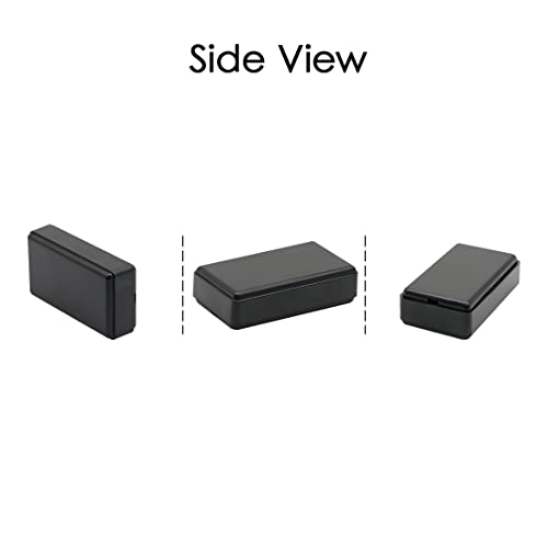 LeMotech 5Pcs ABS Plastic Electrical Project Case Power Junction Box, Project Box Black 2.0 x1.1x 0.6 inch (50 x 28 x 15 mm) - size: 2.0" x1.1"x 0.6"(5pc)