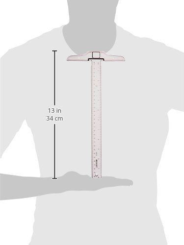Westcott ‎JR-12 Small Plastic T-Square for Drawing, DIY, Crafts, 12In/30cm (Pack of 2) - size: 12 inches (Pack of 2)