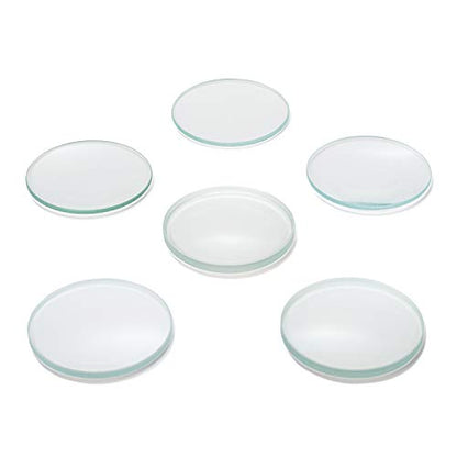 Amlong Crystal Premium Optical Glass Double Convex and Double Concave Lens Set, 50mm Diameter with 3 Convex (20, 30, 50cm FL) and 3 Concave (20, 30, 50cm FL) - size: 50mm (2-Inch) 6-pack