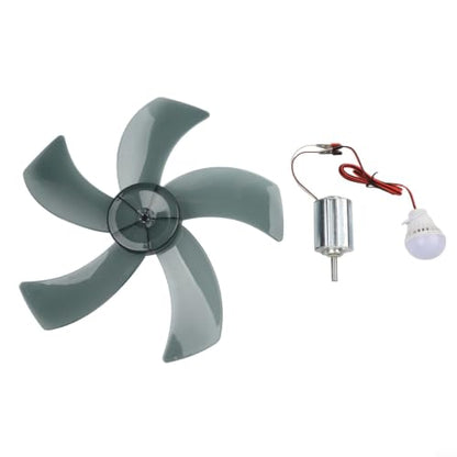 Hand Crank and Wind for turbine Generator Kit, 12V for Science - size: Set 1