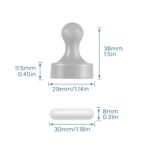 HYCC Laboratory Magnetic Stirrer with Magnetic Stirring bar and Stirring bar Retriever, 3000 RPM, max. Capacity: 3000ml - color: Grey