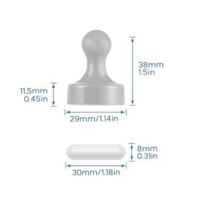 HYCC Laboratory Magnetic Stirrer with Magnetic Stirring bar and Stirring bar Retriever, 3000 RPM, max. Capacity: 3000ml - color: Grey