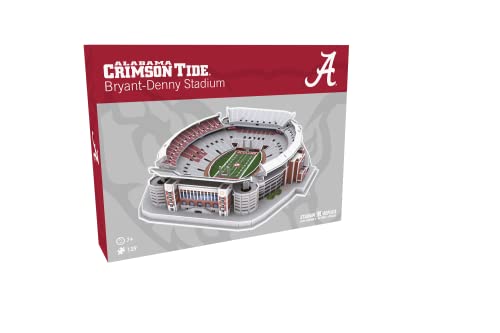 Pro Lion 3D Jigsaw Puzzle Bryant-Denny Stadium Construction Building Kits - 139 Pieces | Alabama Crimson Tide Football Gifts for Boys, Adults, Men & Kids Aged 7+ | Puzzles Games Kit for Creative Fans - color: Alabama Crimson Tide