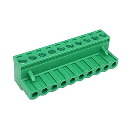 10Pcs 10-Pin 5.08mm Pluggable PCB Terminal Block Adapters - size: 10pcs 10P 5.08mm