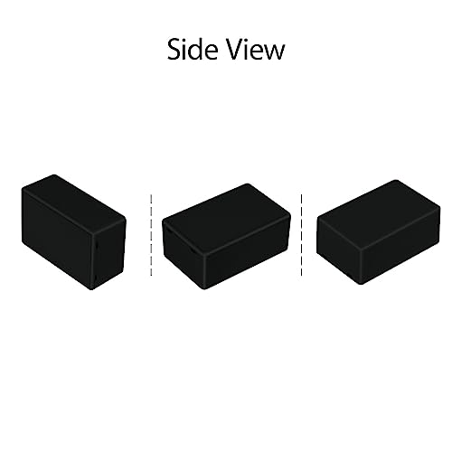 LeMotech Project Box 10 Pieces ABS Plastic Electrical Project Case Small Junction Box for Electronics Black 2.74 x 1.77 x 1.15 inch (70 x 45 x 29 mm) - size: 2.74" x 1.77" x 1.15"(10pc)