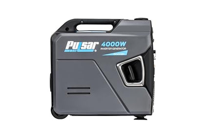 Pulsar Products GX400BN, 4000W Portable Ultra-Quiet Dual Fuel & Parallel Capability, RV-Ready, Handle & Wheels, with CO - style: 4000 Watts + Dual Fuel + Wheel Kit + RV Ready + CO Shutdown