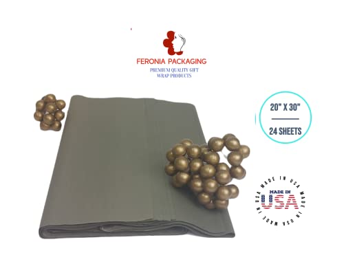 Tapestry Green Tissue Paper Squares, Bulk 24 Sheets, Premium Gift Wrap and Art Supplies for Birthdays, Holidays, or Presents by Feronia packaging, Large 20 Inch x 30 Inch - color: TapestryGreen