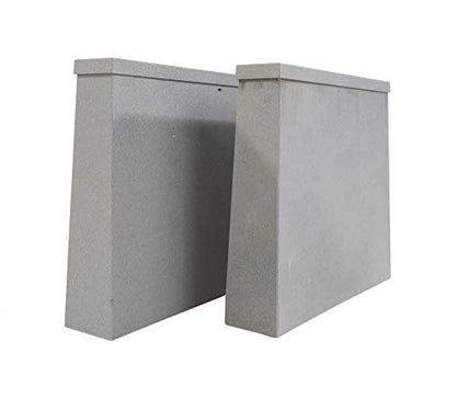 Walthers Cornerstone HO Scale Double-Track Railroad Bridge Concrete Pier 2 Pack Train Collectable Train - style: Double-Track Railroad Bridge Concrete Pier 2-Pack